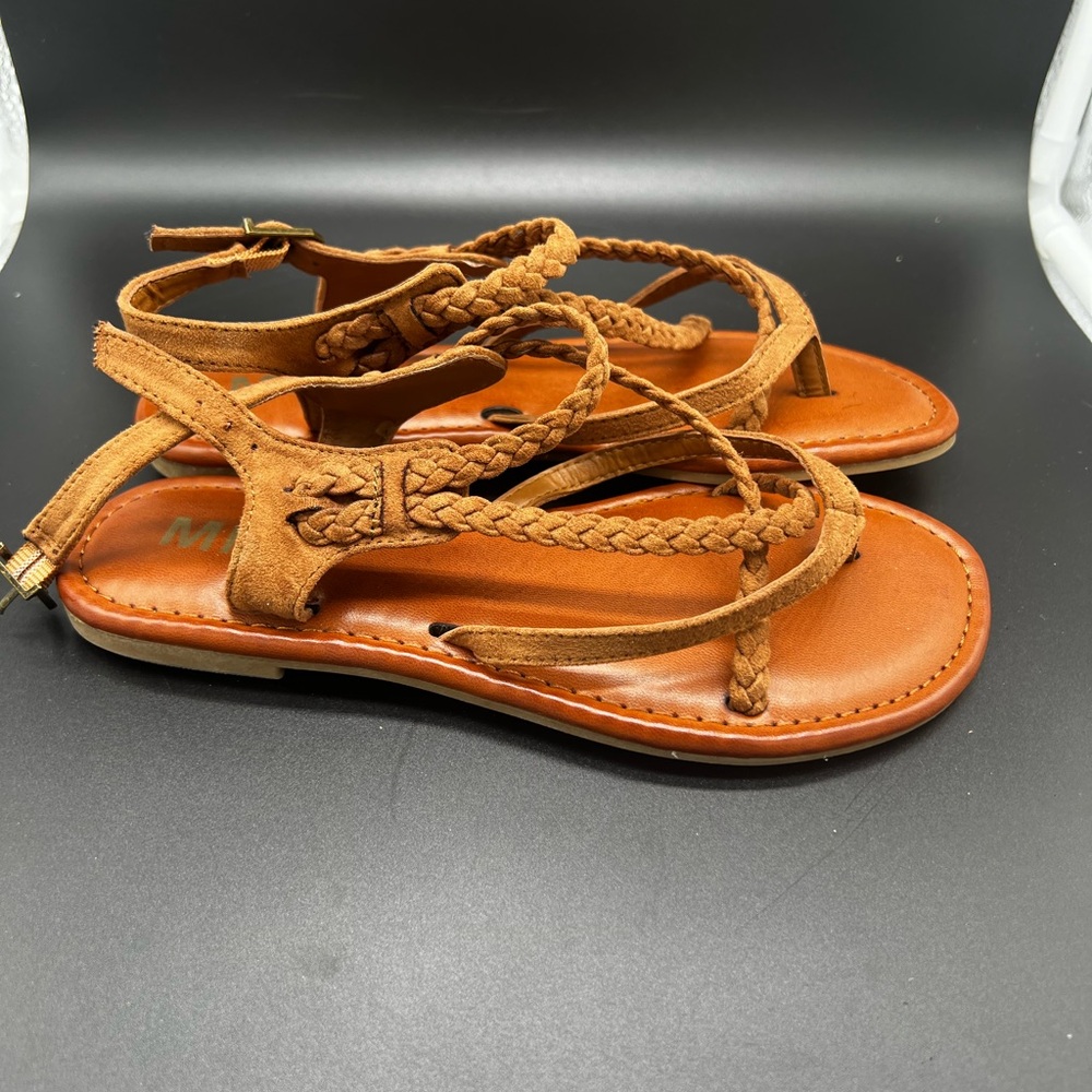 6.5 Mia leather sandals brown